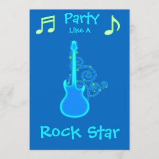 Rock Star-Party Einladungen