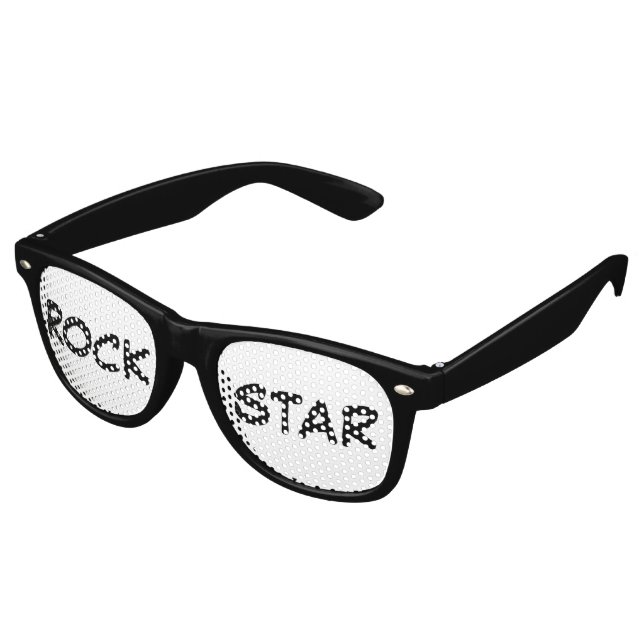 "Rock Star" Party Shades Sonnenbrille (Schrägansicht)