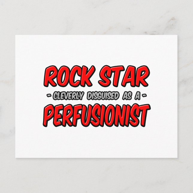 Rock Star Perfusionist Postkarte (Vorderseite)