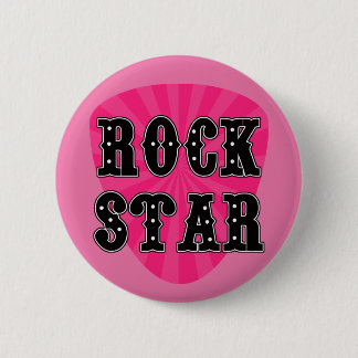 Rock Star Plektrum Button