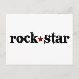 Rock Star Postkarte