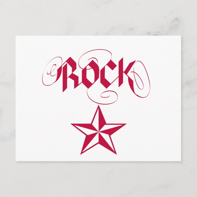 Rock Star Postkarte (Vorderseite)