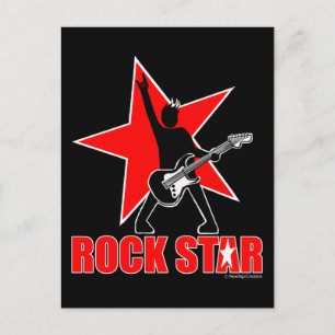 Rock Star Postkarte