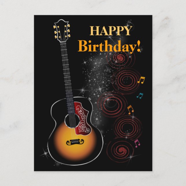 Rock Star Postkarte (Vorderseite)