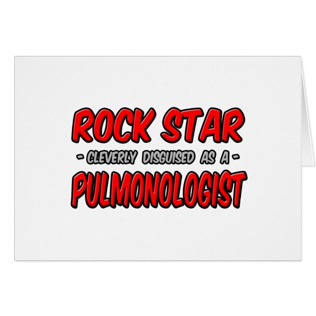 Rock Star Pulmonologe (Vorderseite (Horizontal))