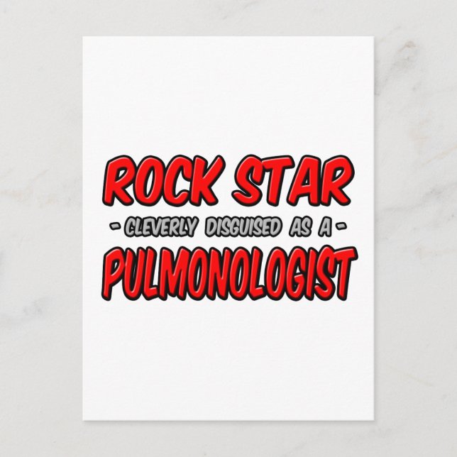 Rock Star Pulmonologe Postkarte (Vorderseite)