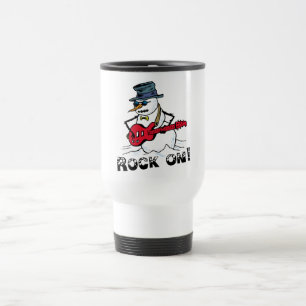 Rock Star Snowman Tasse