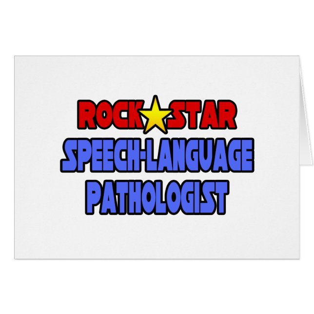 Rock Star Speech Language Pathologe (Vorderseite (Horizontal))