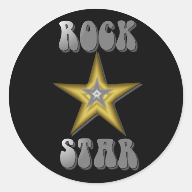 Rock Star Sticker (Vorderseite)