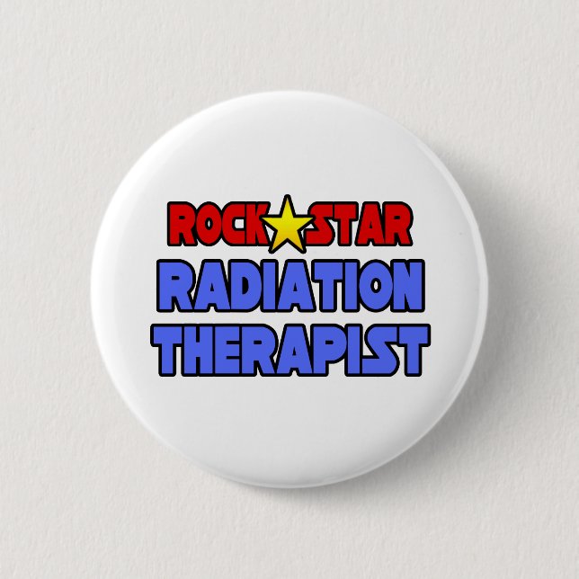 Rock-Star-Strahlentherapeut Button (Vorderseite)