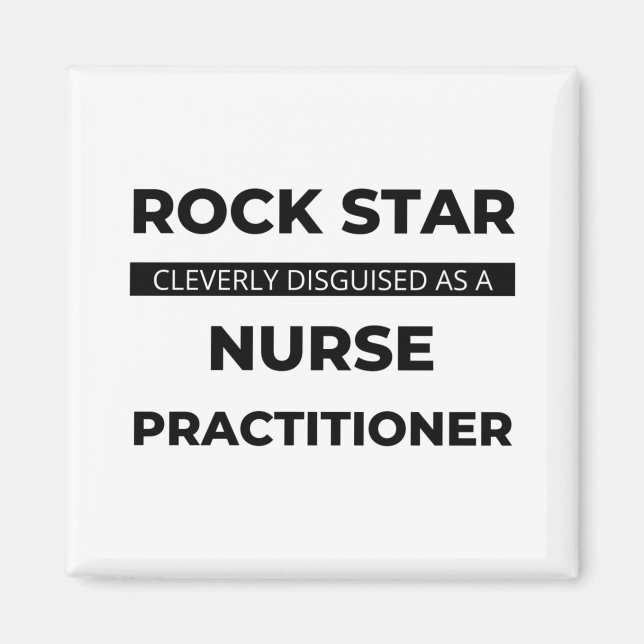 Rock Star wird clever als Krankenschwester 2 verkl Magnet (Vorne)
