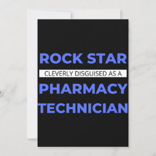 Rock Star wird clever als Pharmacy Tech getarnt Dankeskarte