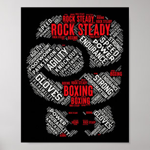 Rock Steady Boxing Glove Parkinson Poster