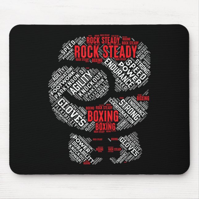 Rock Steady Boxing Glove Parkinsons Mousepad (Vorne)