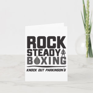Rock Steady Boxing klopfen Parkinson Karte