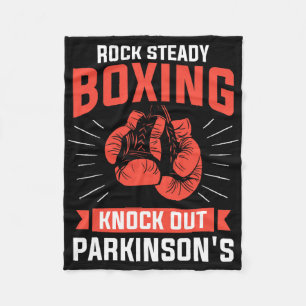 Rock Steady Boxing klopfen Parkinson's Boxer Fleecedecke