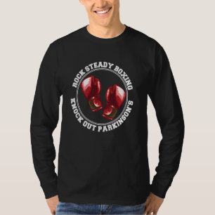 Rock Steady Boxing Knock Out Parkinsons Kämpfer Re T-Shirt
