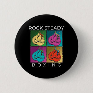 Rock Steady Boxing Multi-Farb-Handschuhe Button