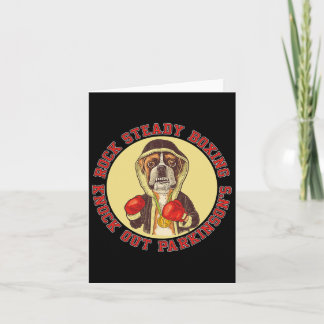 Rock Steady Boxing Parkinson - Boxer Dog with Re Karte