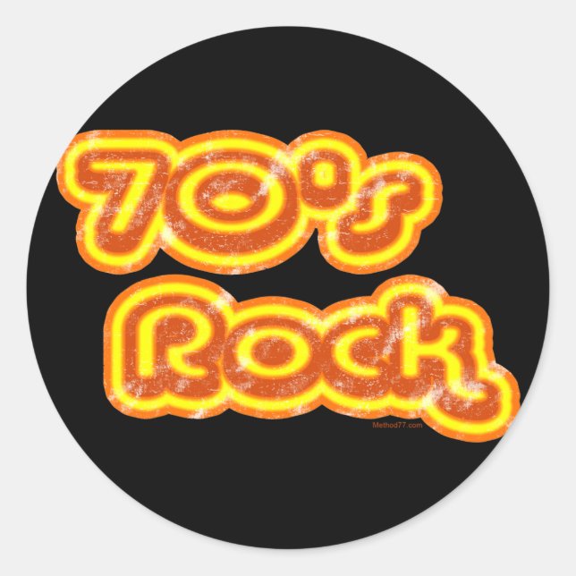 Rock Sticker der 70er Jahre (Vorderseite)