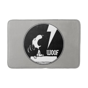 Rock-T-Shirts Snoopy Howling Badematte