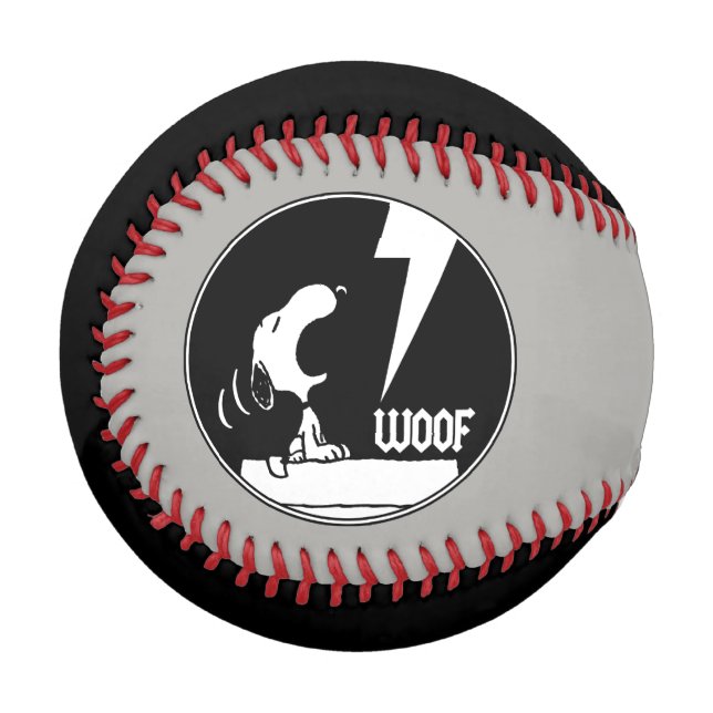 Rock-T-Shirts | Snoopy Howling Baseball (Vorderseite Links)