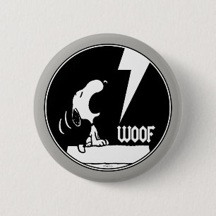 Rock-T-Shirts   Snoopy Howling Button