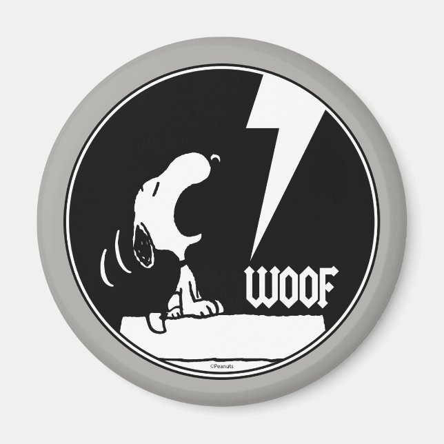 Rock-T-Shirts | Snoopy Howling Magnet (Vorne)