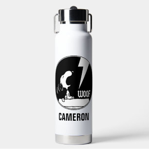 Rock-T-Shirts   Snoopy Howling   Name hinzufügen Trinkflasche