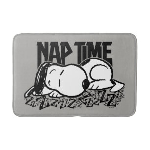 Rock-T-Shirts Snoopy Nickerchen Time Badematte