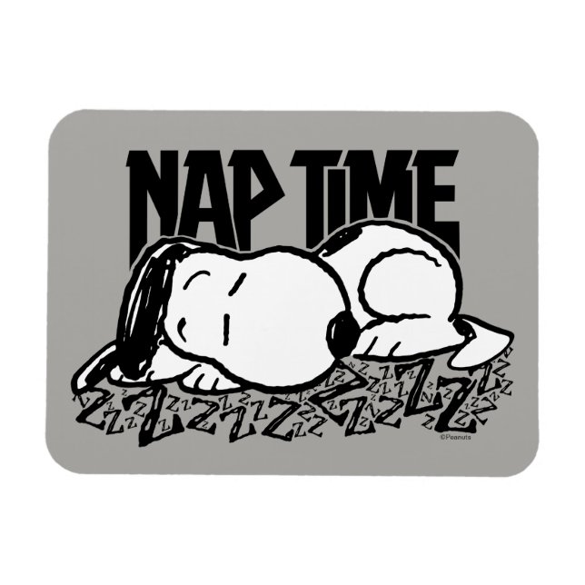 Rock-T-Shirts | Snoopy Nickerchen Time Magnet (Horizontal)