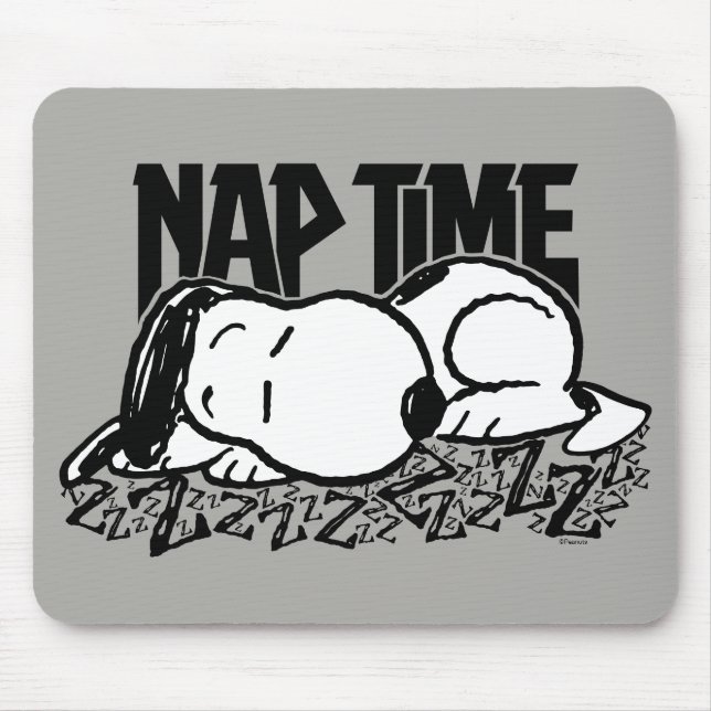 Rock-T-Shirts | Snoopy Nickerchen Time Mousepad (Vorne)