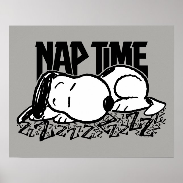 Rock-T-Shirts | Snoopy Nickerchen Time Poster (Vorne)