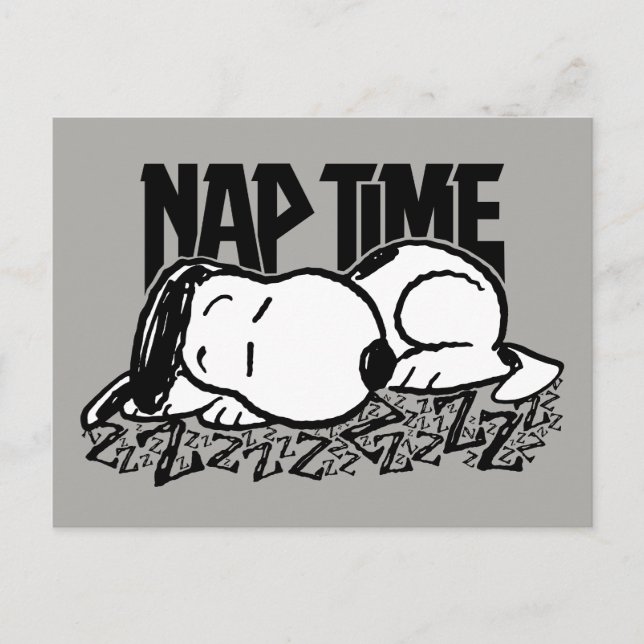 Rock-T-Shirts | Snoopy Nickerchen Time Postkarte (Vorderseite)