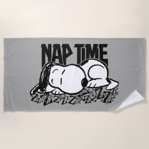Rock-T-Shirts Snoopy Nickerchen Time Strandtuch