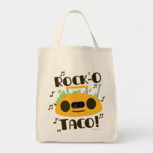 Rock Taco Funny Mexican Food Music Toon Slogan Tragetasche