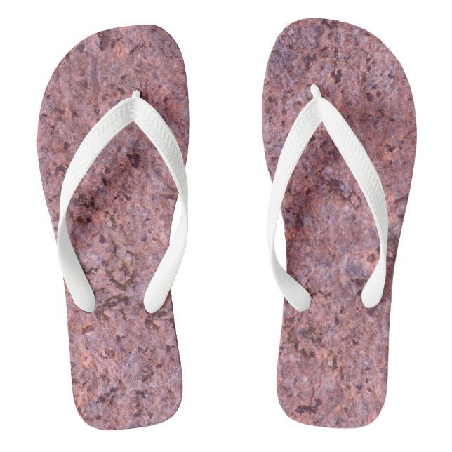 Rock Texture Pink Geology Foto Flip Flops (Fußbett)