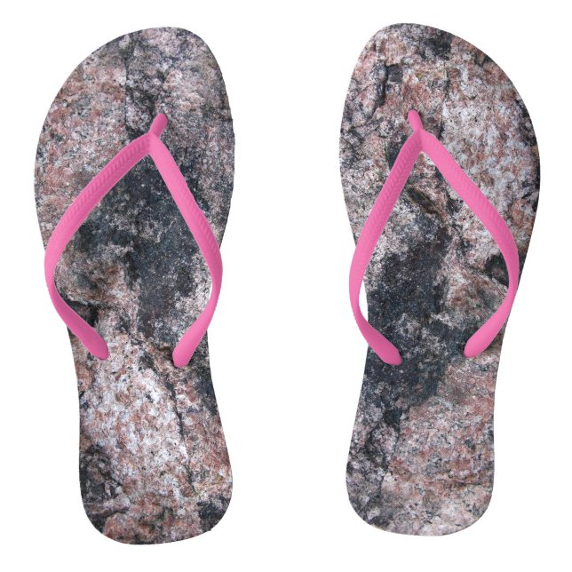 Rock Texture Pinkish Natur Flip Flops (Fußbett)
