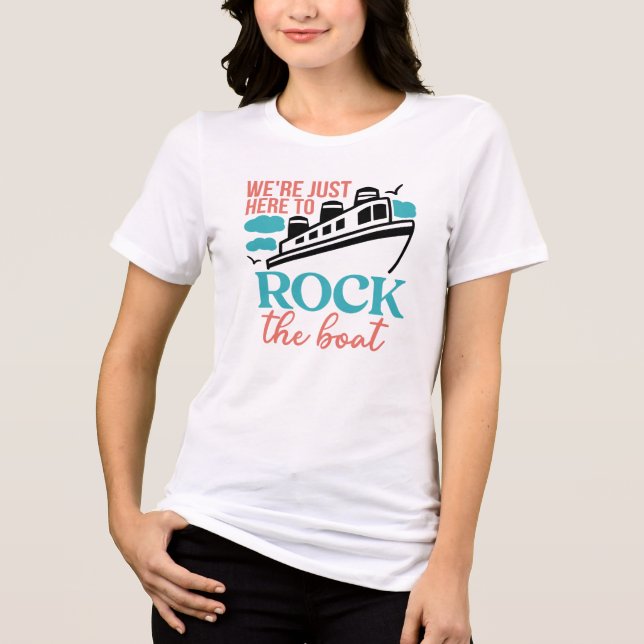 Rock The boat Kreuzfahrt Tri-Blend Shirt (Vorderseite)