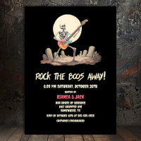 Rock the Boos Away Skeleton Halloween-Party