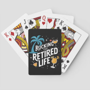 Rock the Remüde Life Sommer Funny Retirement Spielkarten