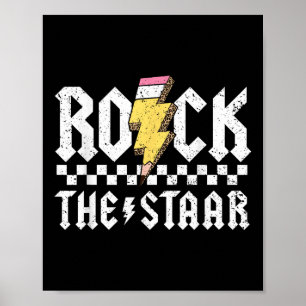 Rock the Staar Motivierend Testing Day for Teache Poster