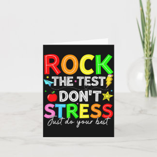 Rock The Test Lustig für Lehrer Schüler Kinder Karte