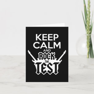 Rock The Test Tag Lehrer-Test Staatsidee Schule Karte