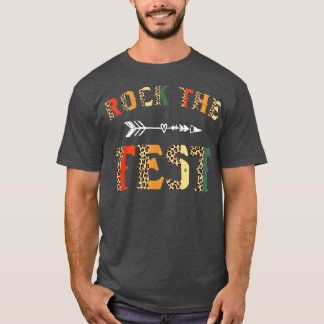 Rock the Test Uni School Leopard Finale Motiva T-Shirt