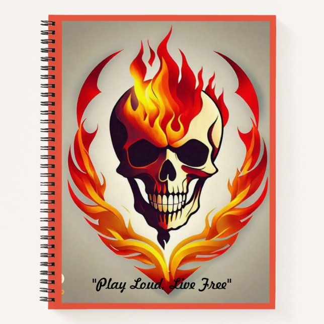 "Rock the World" Notizbuch (Vorderseite)