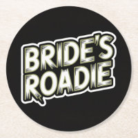 Rock Themed Bride's Wedding Party Untersetzer
