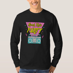 Rock This Party Brautjungfern 90er Thema Junggesel T-Shirt