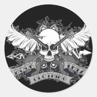 Rock Thiz Bekleidung Skull & Wings Stickers