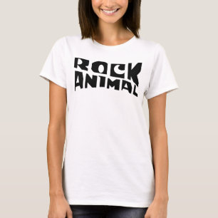 Rock-Tier-Typografie-Logodesign T-Shirt